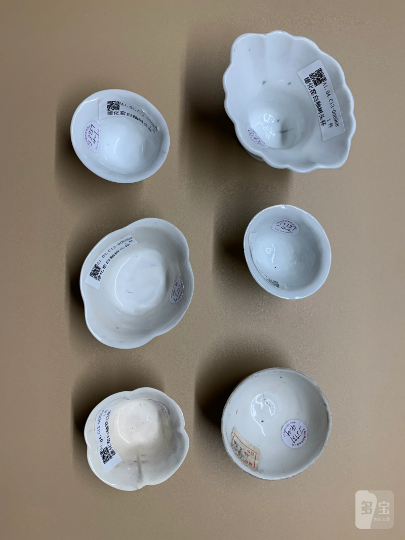 明、清 德化窑白釉杯一组六件 - 图27
